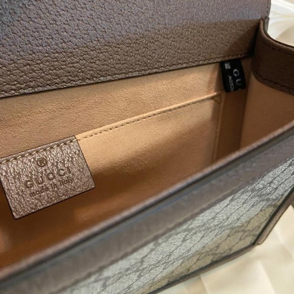 Gucci Dionysus GG Supreme Canvas Purse in Beige/Brown NEW W DUST BAG - Picture 5 of 8